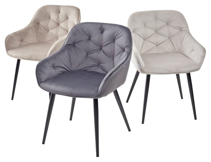 Стул Breeze серебристо-серого цвета - лучшие Обеденные стулья в INMYROOM