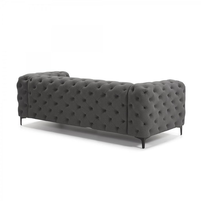 Диван Maisha трехместный темно-серого цвета - лучшие Прямые диваны в INMYROOM