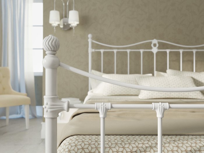 Кровать Тая 180х200 бело-глянцевого цвета - лучшие Кровати для спальни в INMYROOM