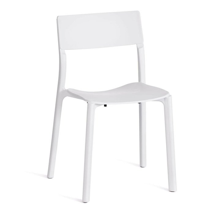 Набор из четырех стульев Lento белого цвета - купить Обеденные стулья по цене 17840.0