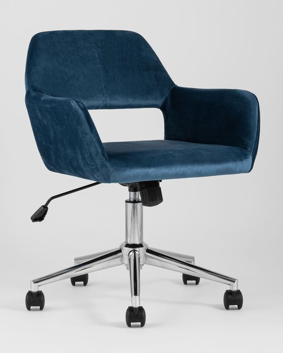 Стул офисный Ross синего цвета - купить Офисные кресла по цене 10590.0