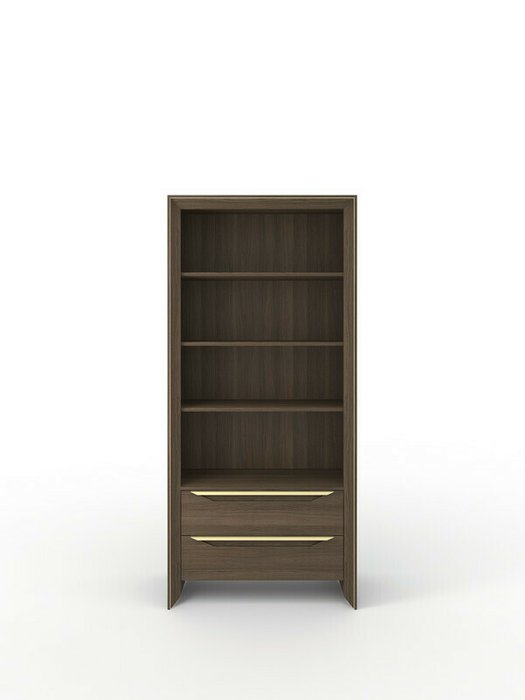 Открытый книжный шкаф Frame коричневого цвета