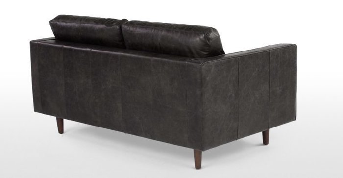 Двухместный раскладной диван Scott из экокожи - купить Прямые диваны по цене 65400.0