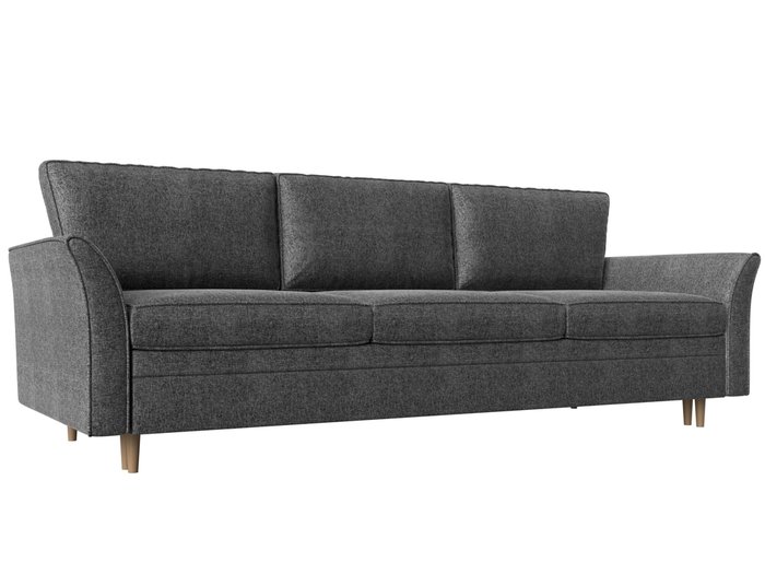 Прямой диван-кровать София темно-серого цвета