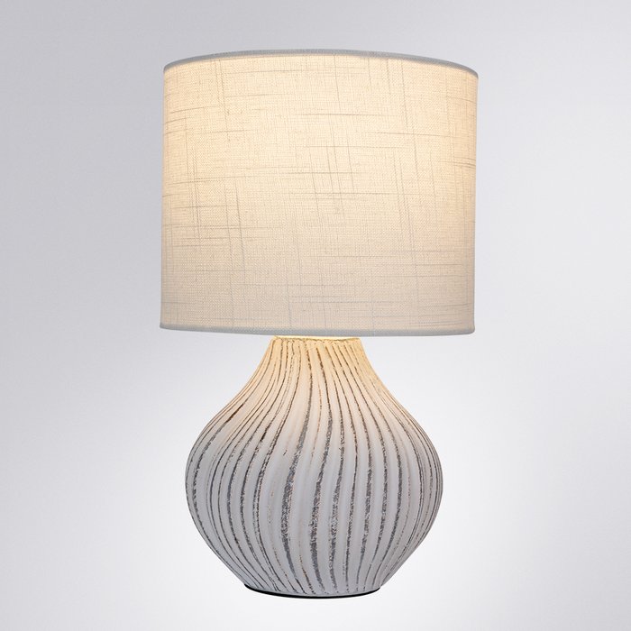 Декоративная настольная лампа Arte Lamp NUSAKAN A5034LT-1WH - купить Настольные лампы по цене 2990.0