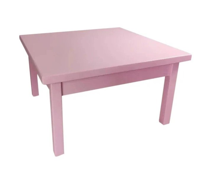 Стол журнальный Классика 70х70 розового цвета