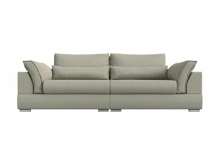 Прямой диван-кровать Пекин серо-бежевого цвета - купить Прямые диваны по цене 76999.0