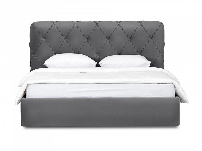 Кровать Ember серого цвета 180х200 - купить Кровати для спальни по цене 97700.0
