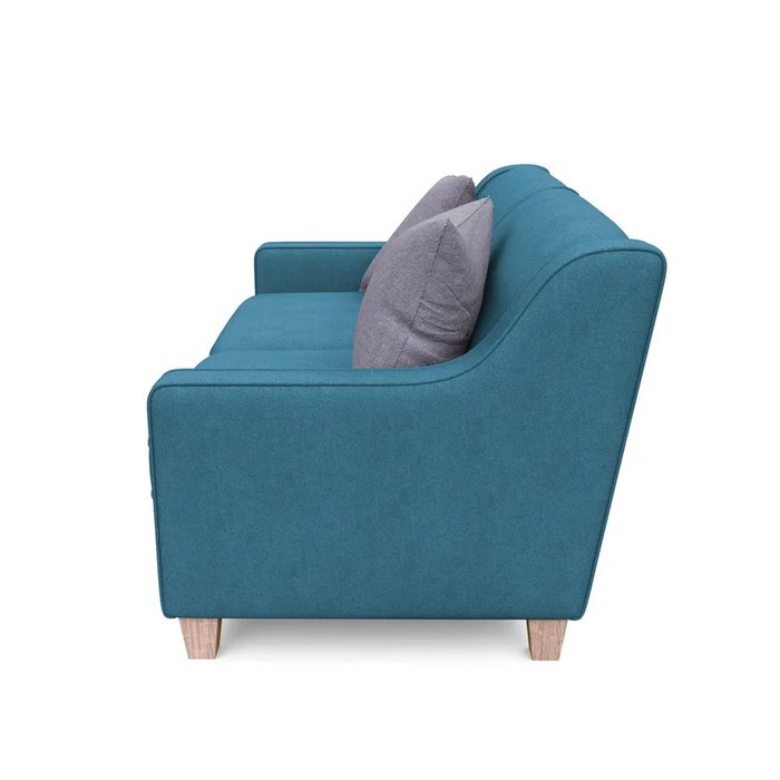 Двухместный диван Агата M синего цвета - лучшие Прямые диваны в INMYROOM