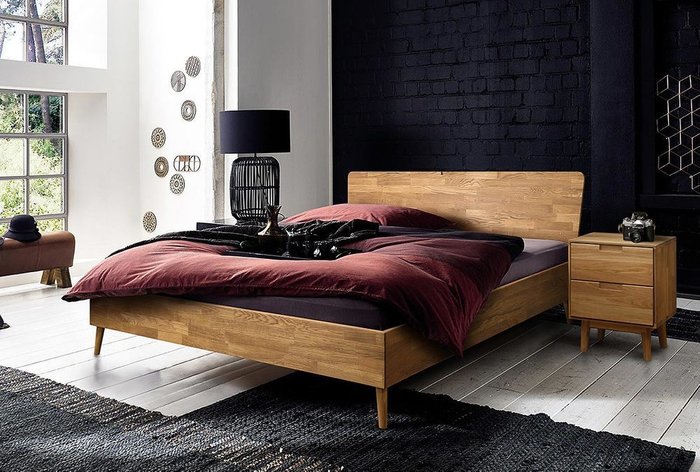 Кровать Ирвинг 160х200 бежевого цвета без основания - лучшие Кровати для спальни в INMYROOM
