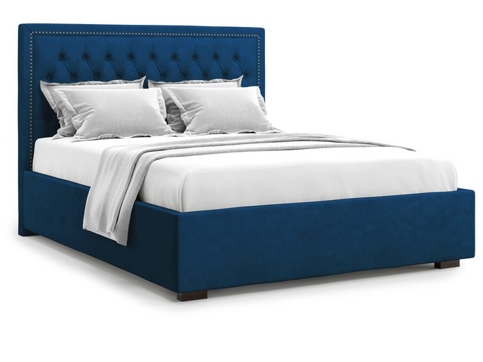 Кровать Orto без подъемного механизма 180х200 синего цвета - купить Кровати для спальни по цене 44000.0