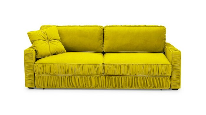 Диван-кровать Бруно желтого цвета - купить Прямые диваны по цене 68500.0