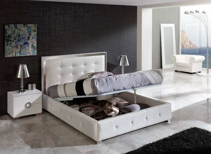 Кровать "COCO" с высоким изголовьем 160х200  - купить Кровати для спальни по цене 95610.0