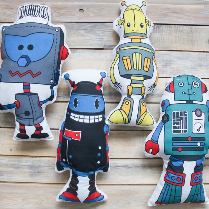 Подушка "Robot Teodor" - купить Аксессуары и текстиль для игровых домиков по цене 890.0