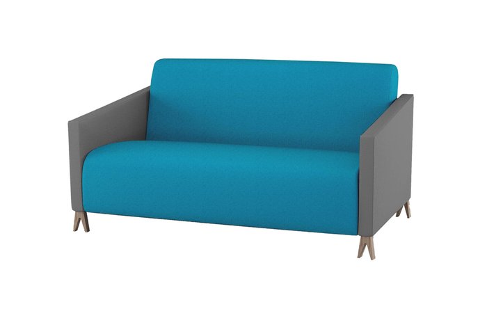 Двухместный диван Sova бирюзового цвета