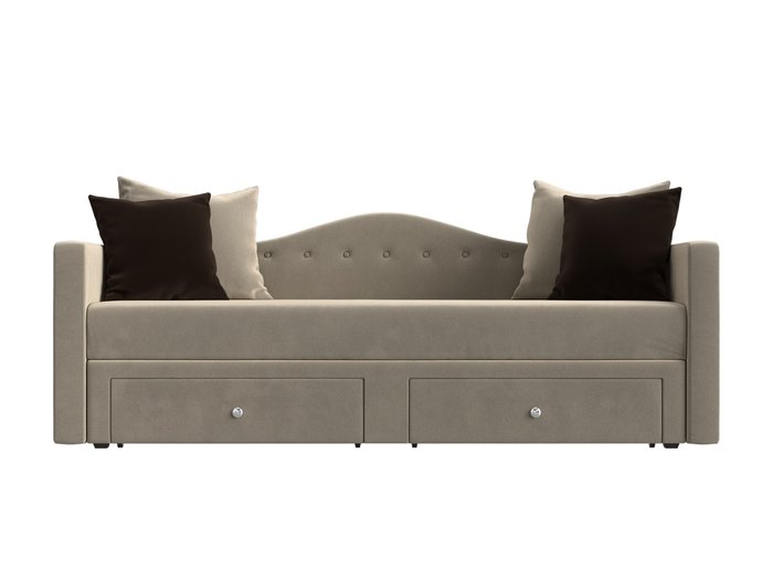 Прямой диван-кровать Дориан бежевого цвета - купить Прямые диваны по цене 22999.0