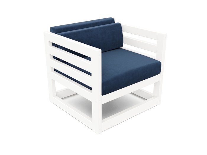 Кресло Магнус синего цвета - купить Интерьерные кресла по цене 19990.0