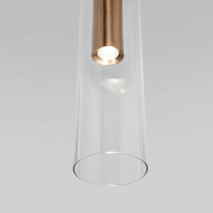 Подвесной светильник LED со стеклянным плафоном 50253/1 LED латунь Swan - купить Подвесные светильники по цене 9710.0