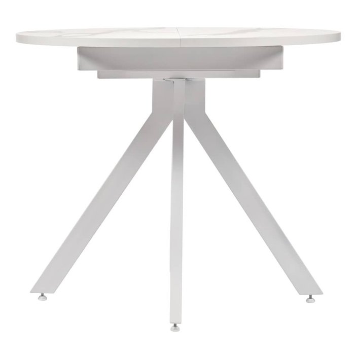 Разложенный обеденный стол Rudolf белого цвета - лучшие Обеденные столы в INMYROOM