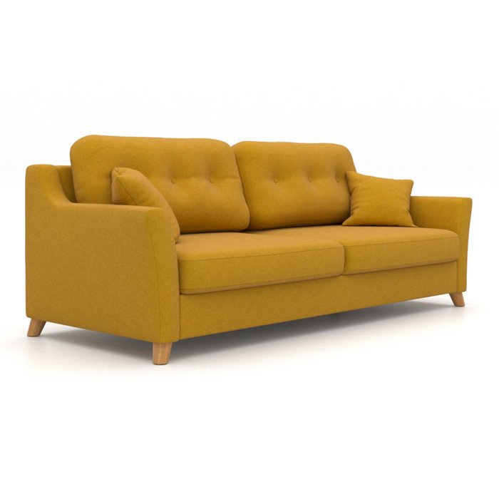 Диван-кровать Raf EKL трехместный желтый - купить Прямые диваны по цене 64800.0
