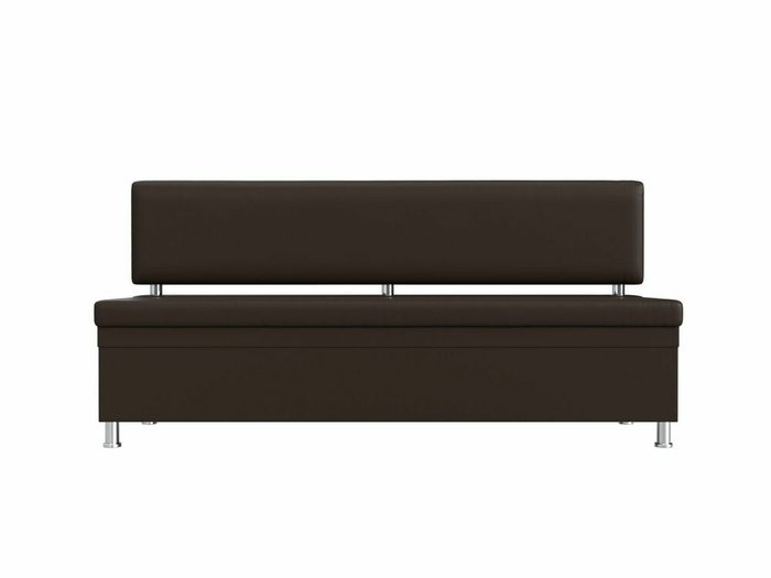 Прямой диван Стайл коричневого цвета (экокожа) - купить Прямые диваны по цене 24999.0