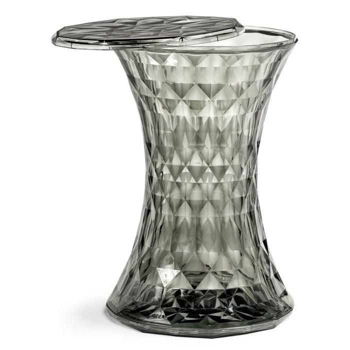 Кофейный стол Button из пластика серо-черного цвета - купить Кофейные столики по цене 6700.0