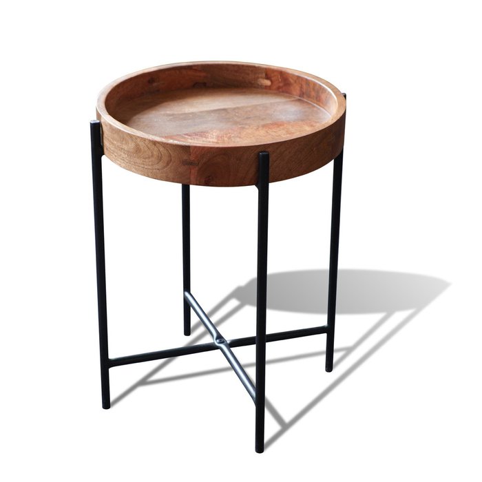 Сервировочный стол Вималия коричневого цвета 