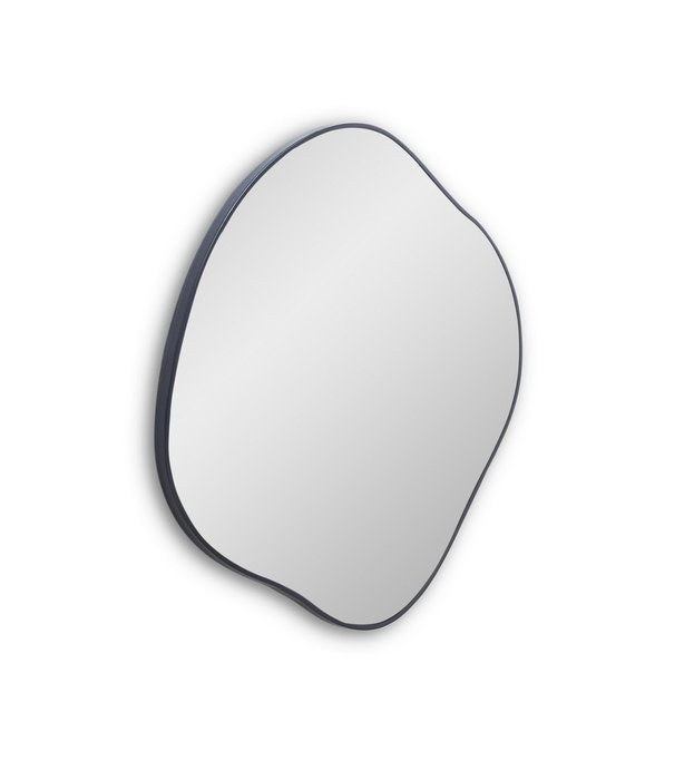 Настенное зеркало Organic M в раме черного цвета - купить Настенные зеркала по цене 13400.0