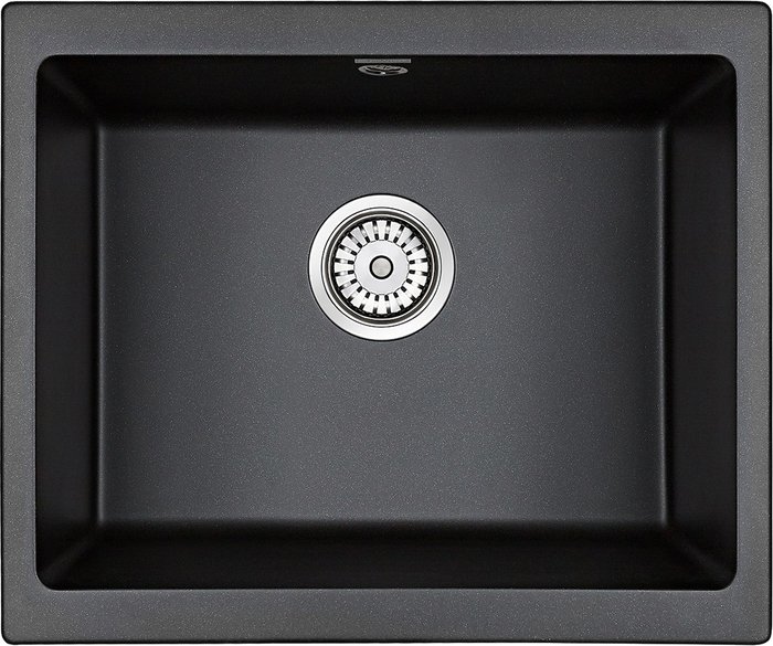 Кухонная мойка прямоугольная Paulmark Gera 55х46 см черного цвета - купить Кухонные мойки по цене 25038.0