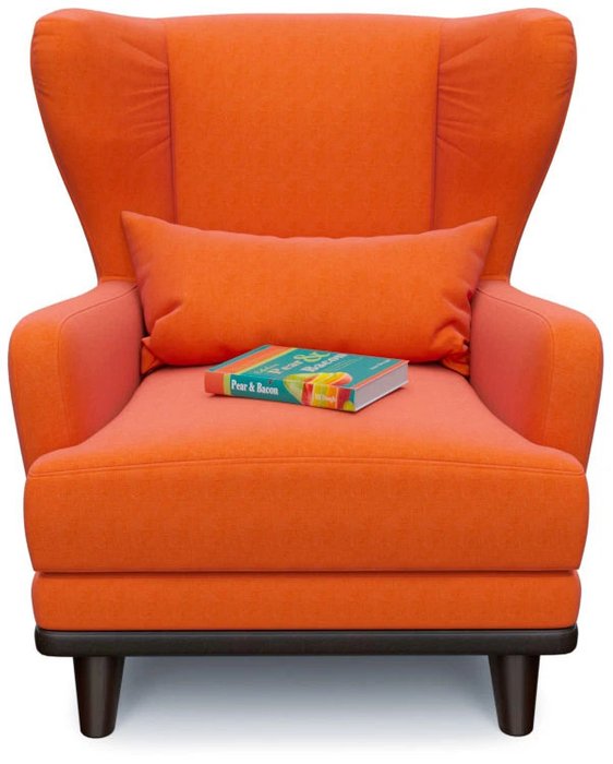 Кресло Роберт дизайн 9 оранжевого цвета - купить Интерьерные кресла по цене 11034.0