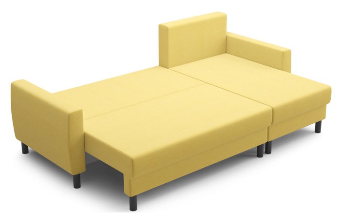 Угловой диван-кровать Бостон желтого цвета - лучшие Угловые диваны в INMYROOM Угловой диван-кровать Бостон желтого цвета - лучшие Угловые диваны в INMYROOM