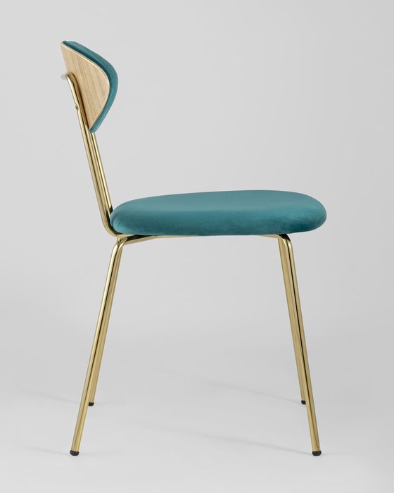 Стул Ники бирюзового цвета - лучшие Обеденные стулья в INMYROOM