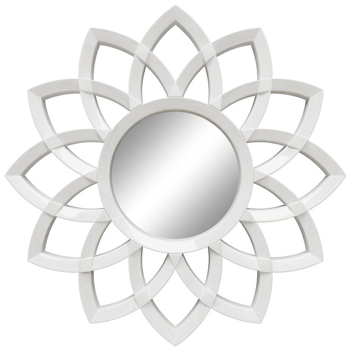 Настенное зеркало Кристер Белый глянец