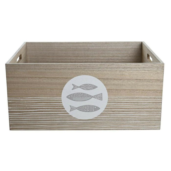 Коробка Натуральный Деревянный MDF Спирали Средиземноморье 50 x 40 x 22,5 cm - купить Декоративные коробки по цене 5486.0