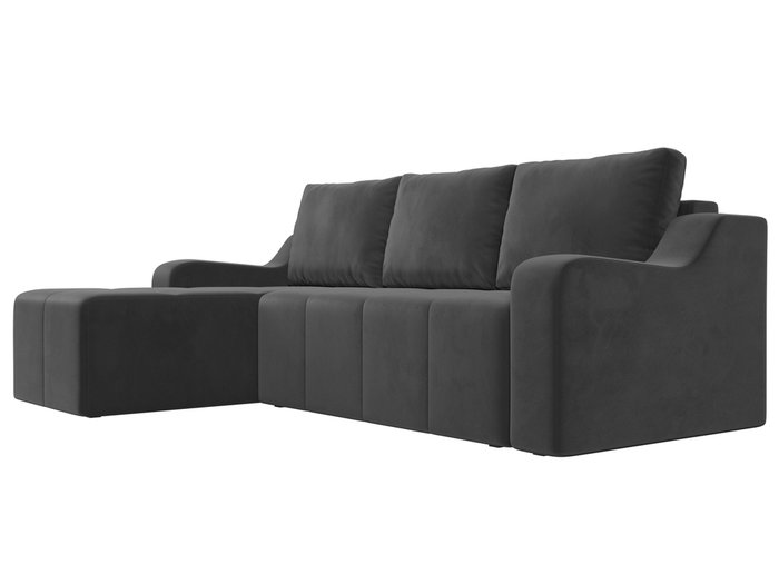 Угловой диван-кровать Элида серого цвета левый угол - лучшие Угловые диваны в INMYROOM