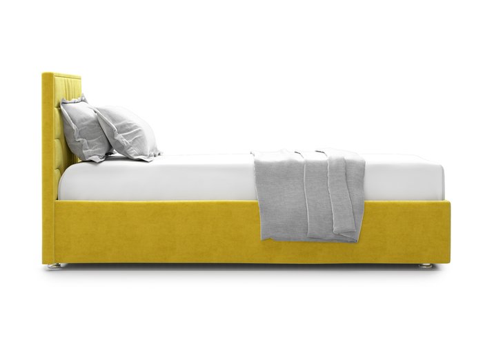 Кровать Premium Milana 90х200 желтого цвета с подъемным механизмом - лучшие Кровати для спальни в INMYROOM