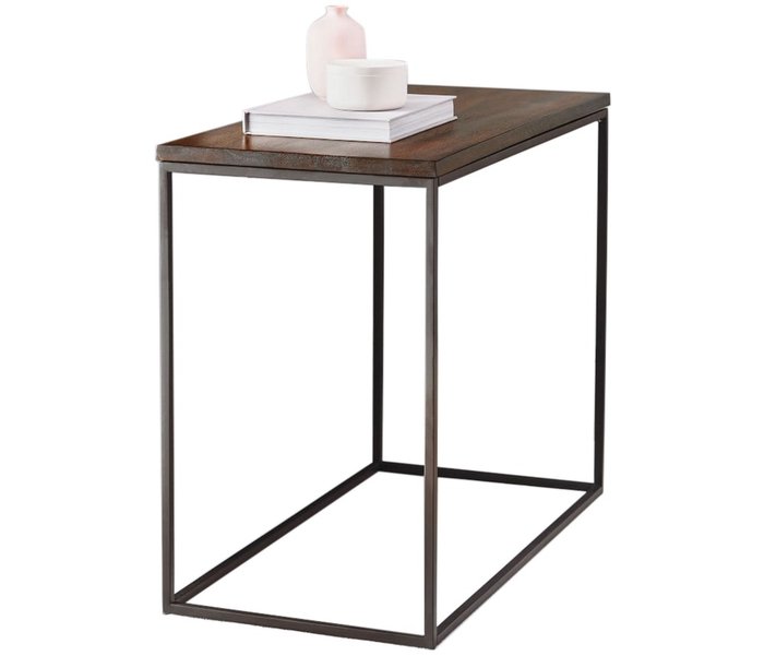 Кофейный столик Брио черно-коричневого цвета - купить Кофейные столики по цене 6990.0