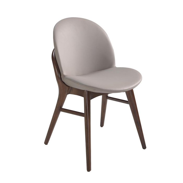 Стул бежевого цвета с каркасом из массива ясеня - купить Обеденные стулья по цене 82990.0
