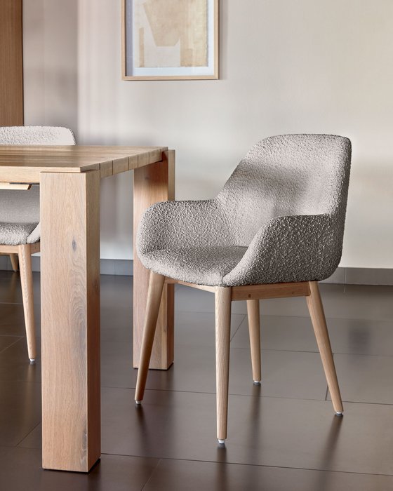 Стул Konna серого цвета  - купить Обеденные стулья по цене 47990.0
