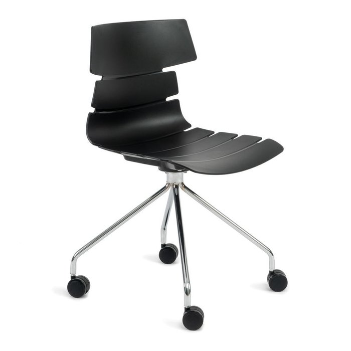 Набор из двух офисных стульев Hansen черного цвета