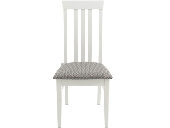 Стул Марио бело-серого цвета - лучшие Обеденные стулья в INMYROOM