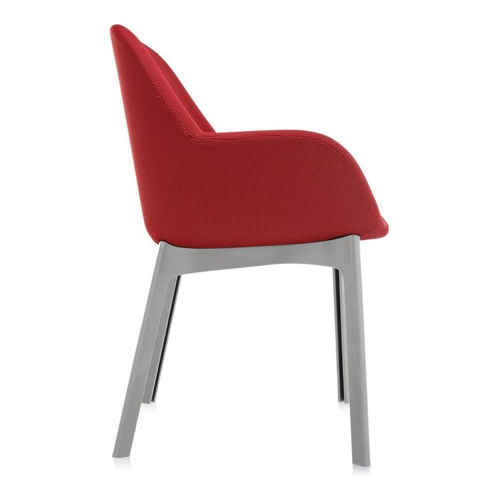 Стул Clap красно-серого цвета - лучшие Обеденные стулья в INMYROOM