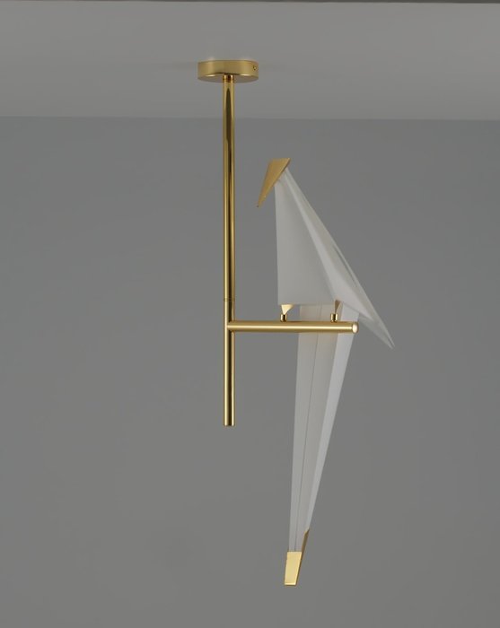 Подвесной светодиодный светильник Birds бело-золотого цвета - лучшие Подвесные светильники в INMYROOM
