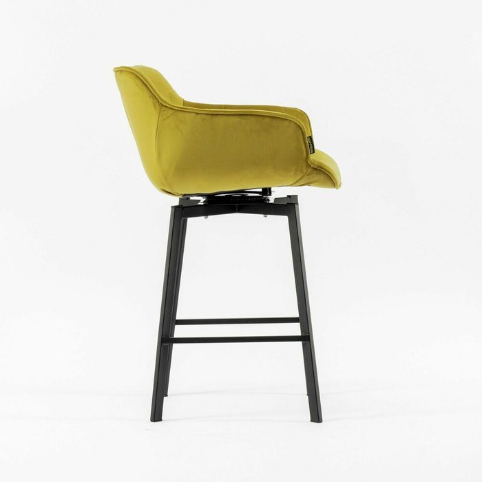 Полубарный стул Авиано горчичного цвета - лучшие Барные стулья в INMYROOM