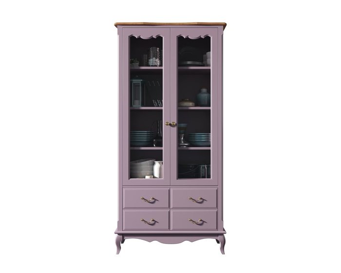 Книжный шкаф Leontina лилового цвета