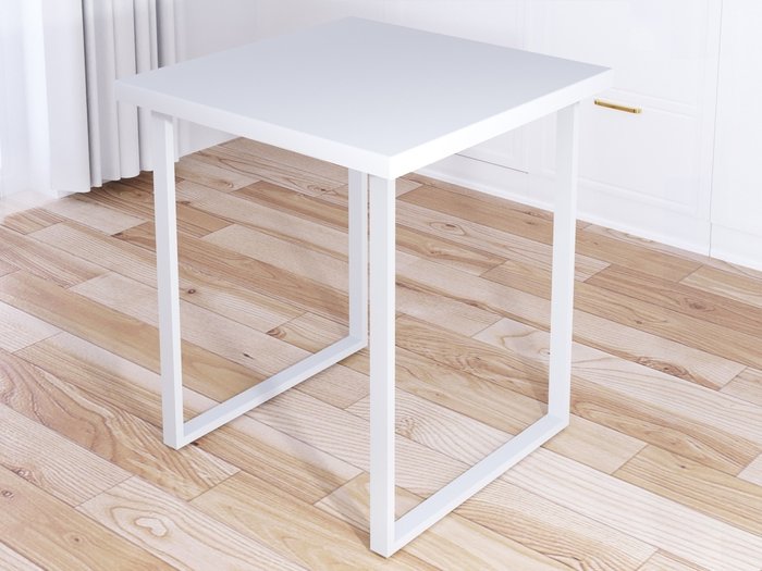 Стол обеденный Loft 60х60 белого цвета - купить Обеденные столы по цене 11716.0