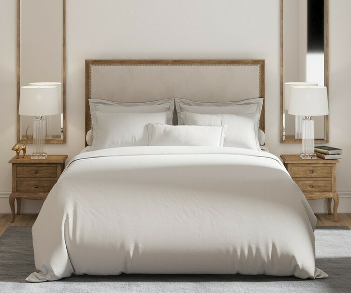 Комплект постельного белья Пандора №2 200х220 светло-серого цвета