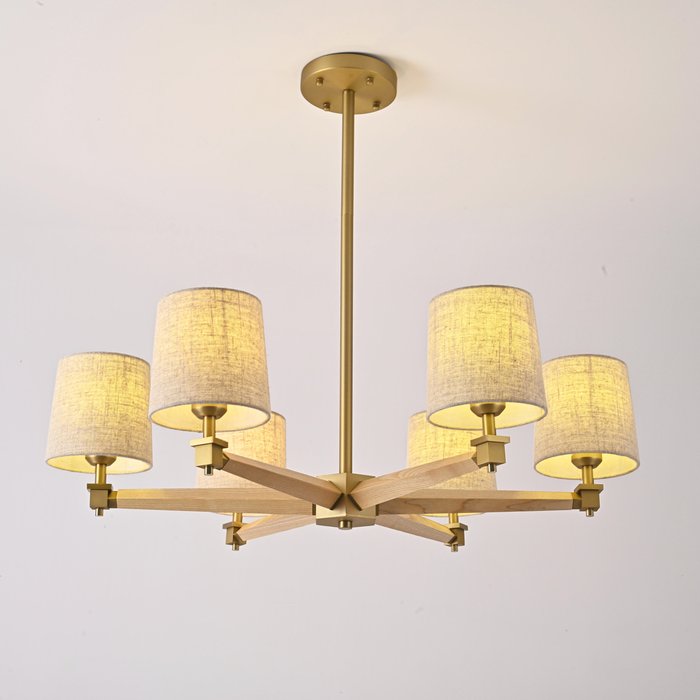 Люстра Jorgenson D85 Beige/Light wood - лучшие Подвесные люстры в INMYROOM Люстра Jorgenson D85 Beige/Light wood - лучшие Подвесные люстры в INMYROOM