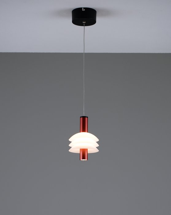 Подвесной светодиодный светильник Sylv бело-красного цвета - купить Подвесные светильники по цене 6390.0