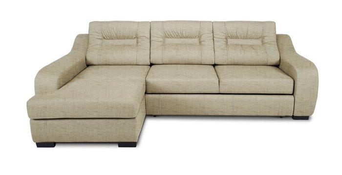 Угловой диван-кровать Ройс бежевого цвета